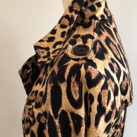 PINK TARTAN LEOPARD TRENCH - Picture 4 of 15